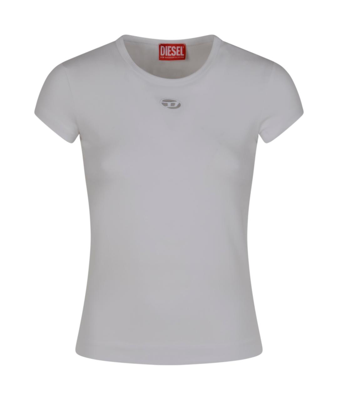DIESEL Белая хлопковая футболка, фото 1