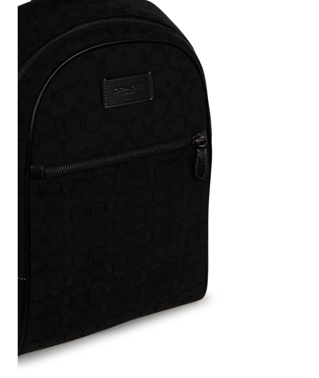 COACH Черный тканевый рюкзак, фото 4