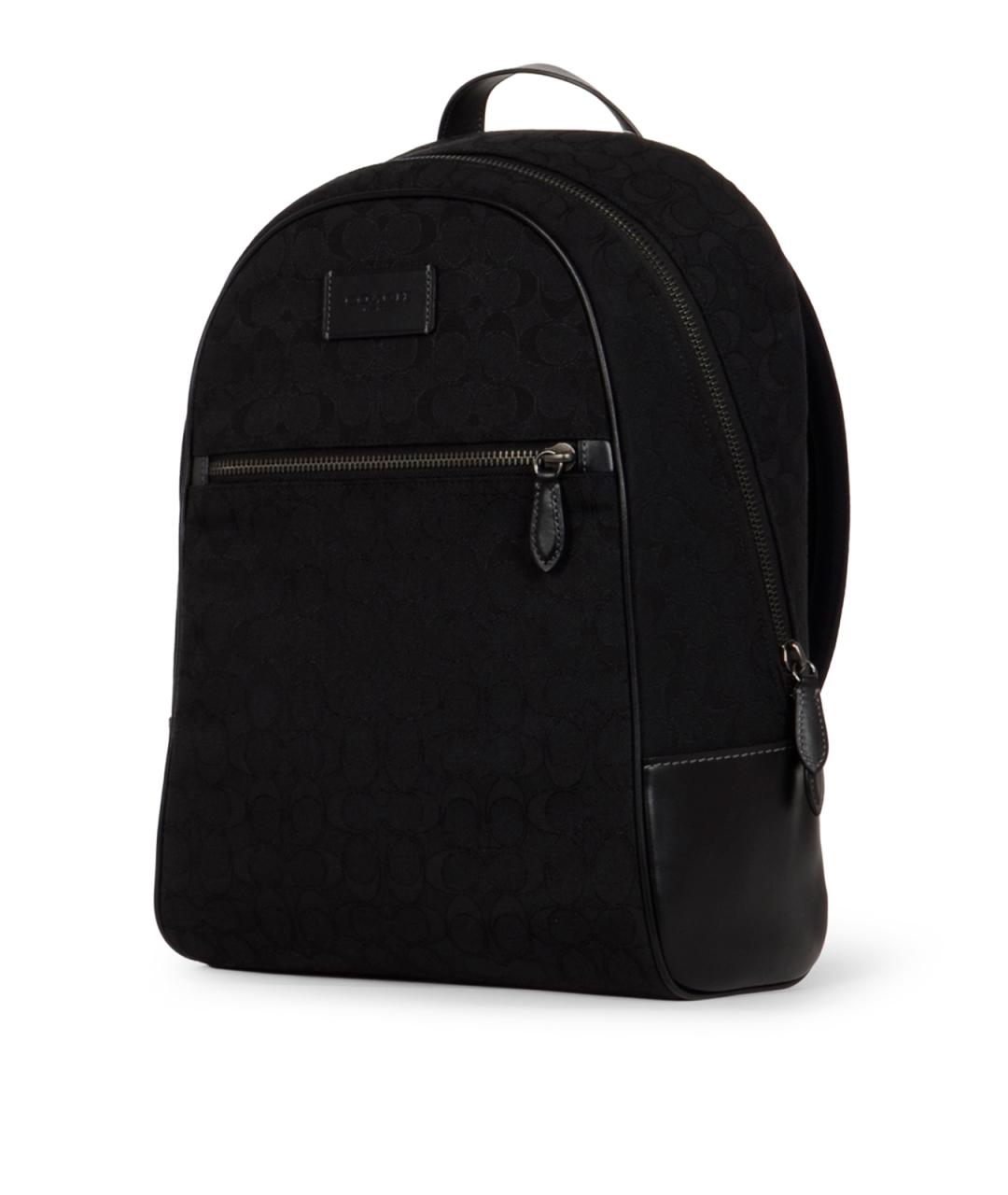 COACH Черный тканевый рюкзак, фото 2