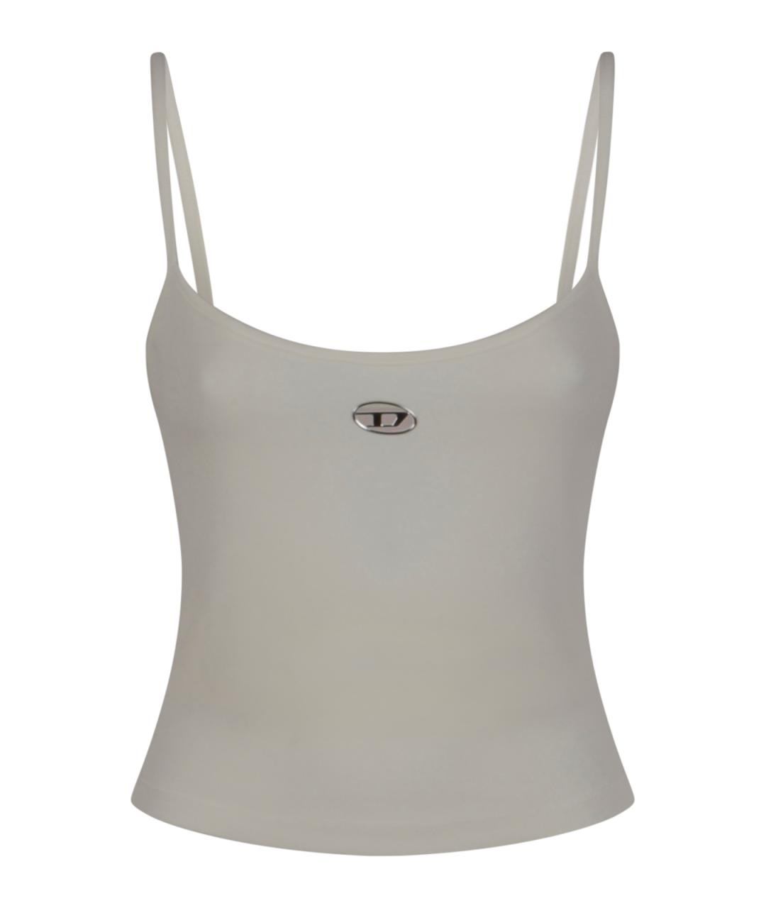 DIESEL Белая хлопковая майка, фото 1