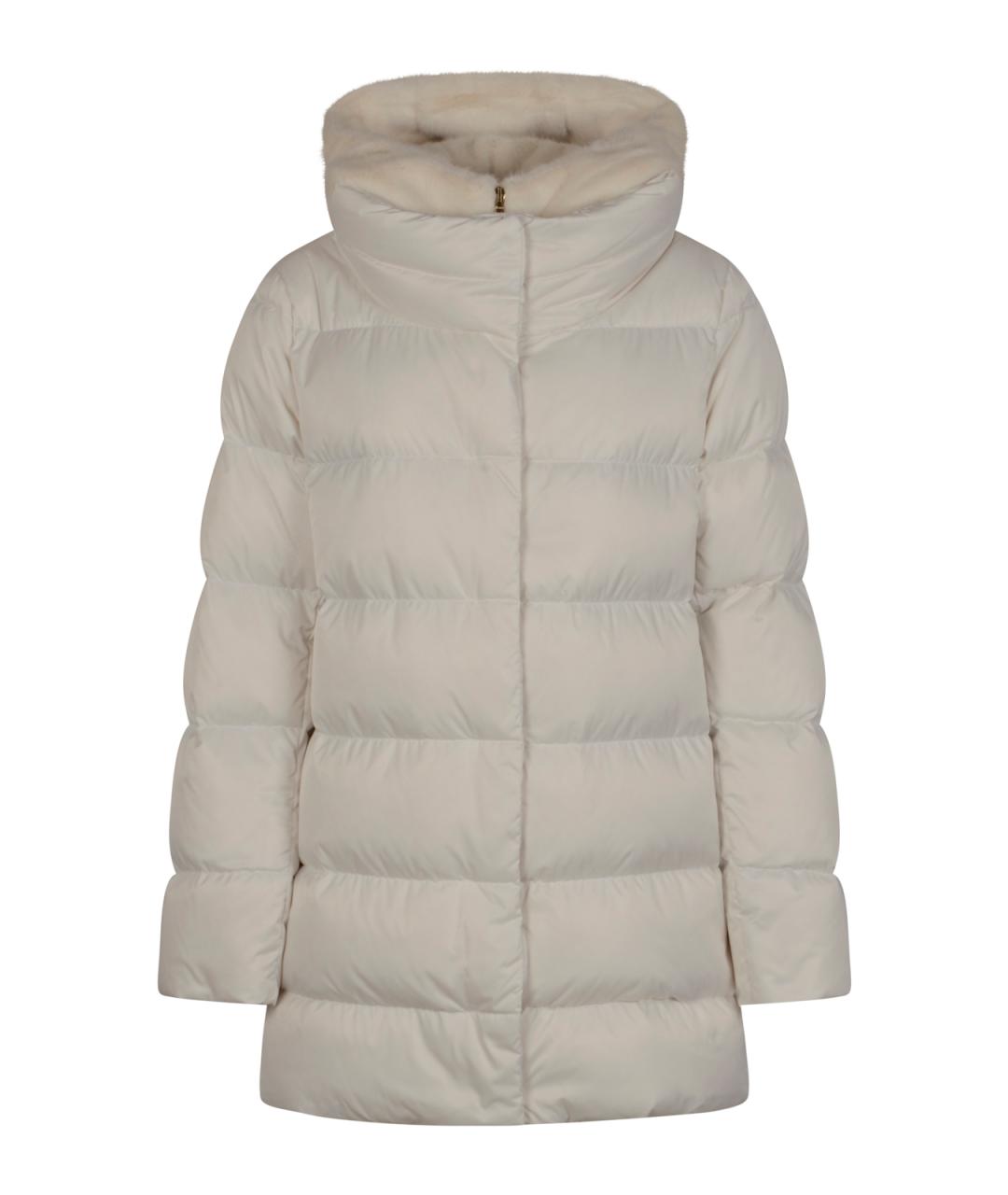 HERNO Белый полиэстеровый пуховик, фото 1