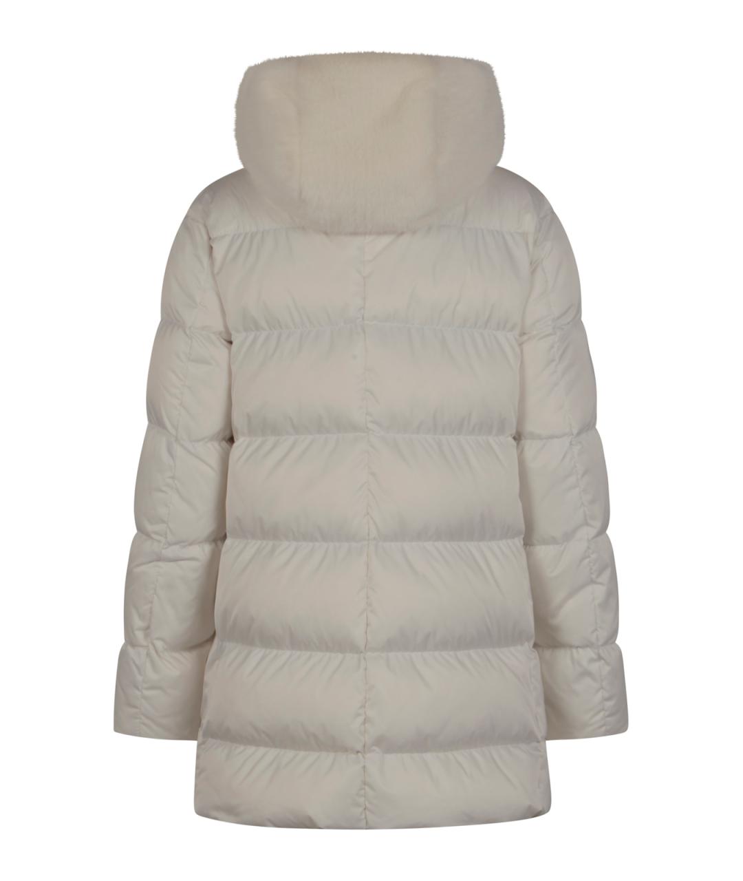 HERNO Белый полиэстеровый пуховик, фото 2