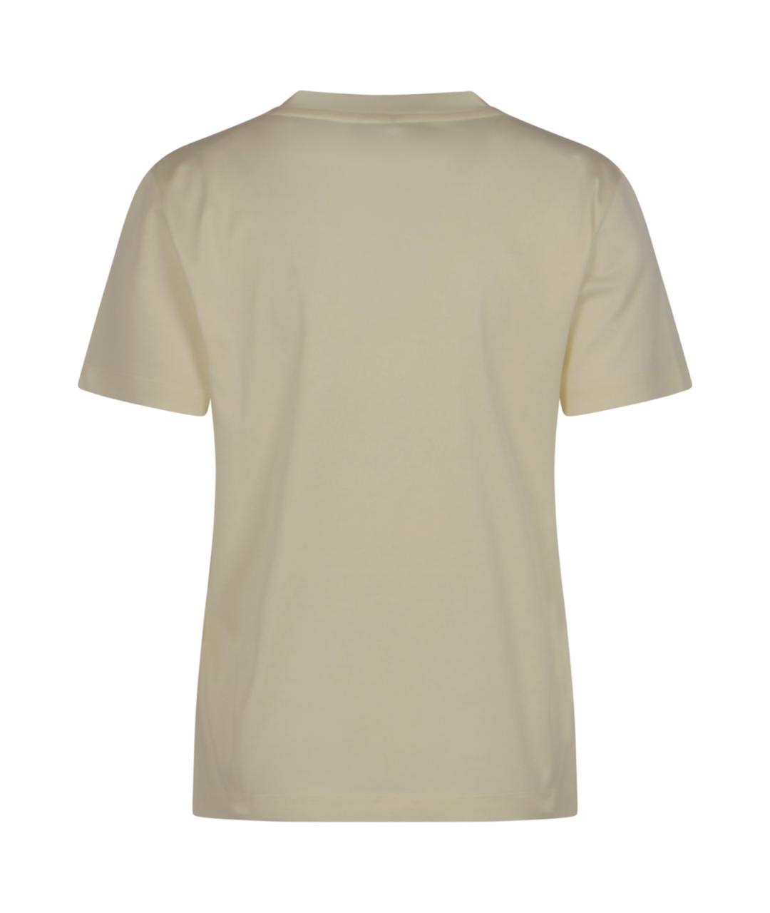 FENDI Бежевая хлопковая футболка, фото 2