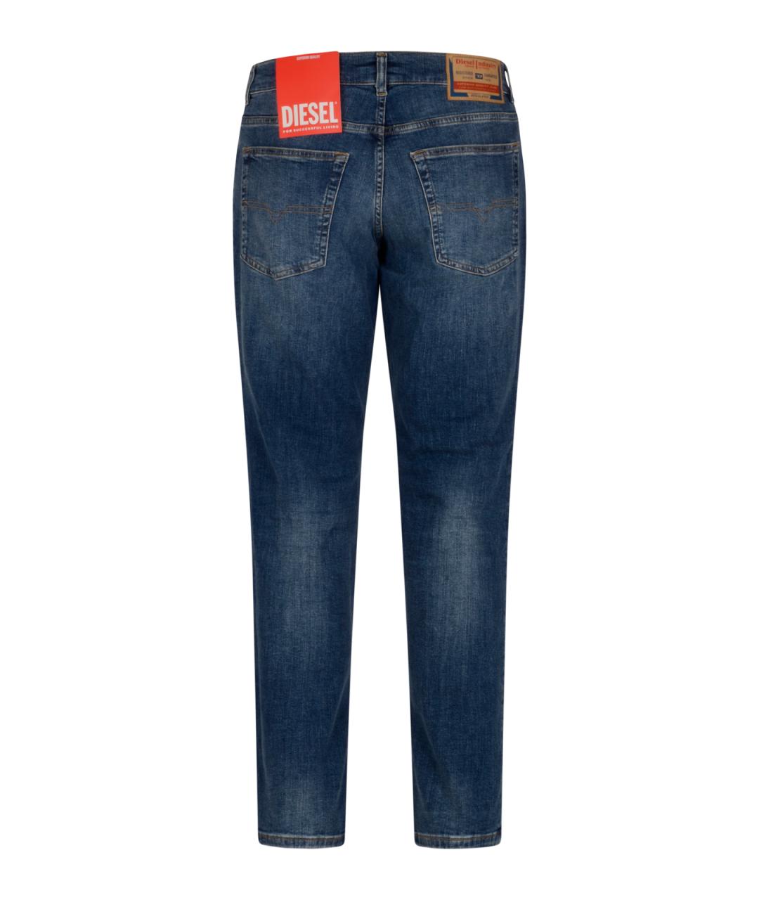 DIESEL Синие хлопковые джинсы скинни, фото 2