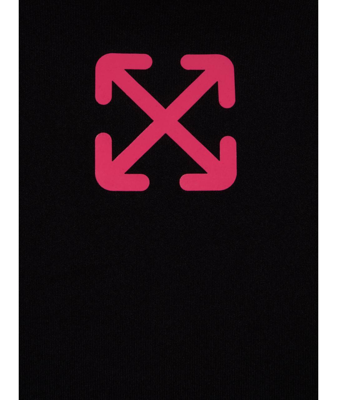 OFF-WHITE Черная полиамидовая майка, фото 3