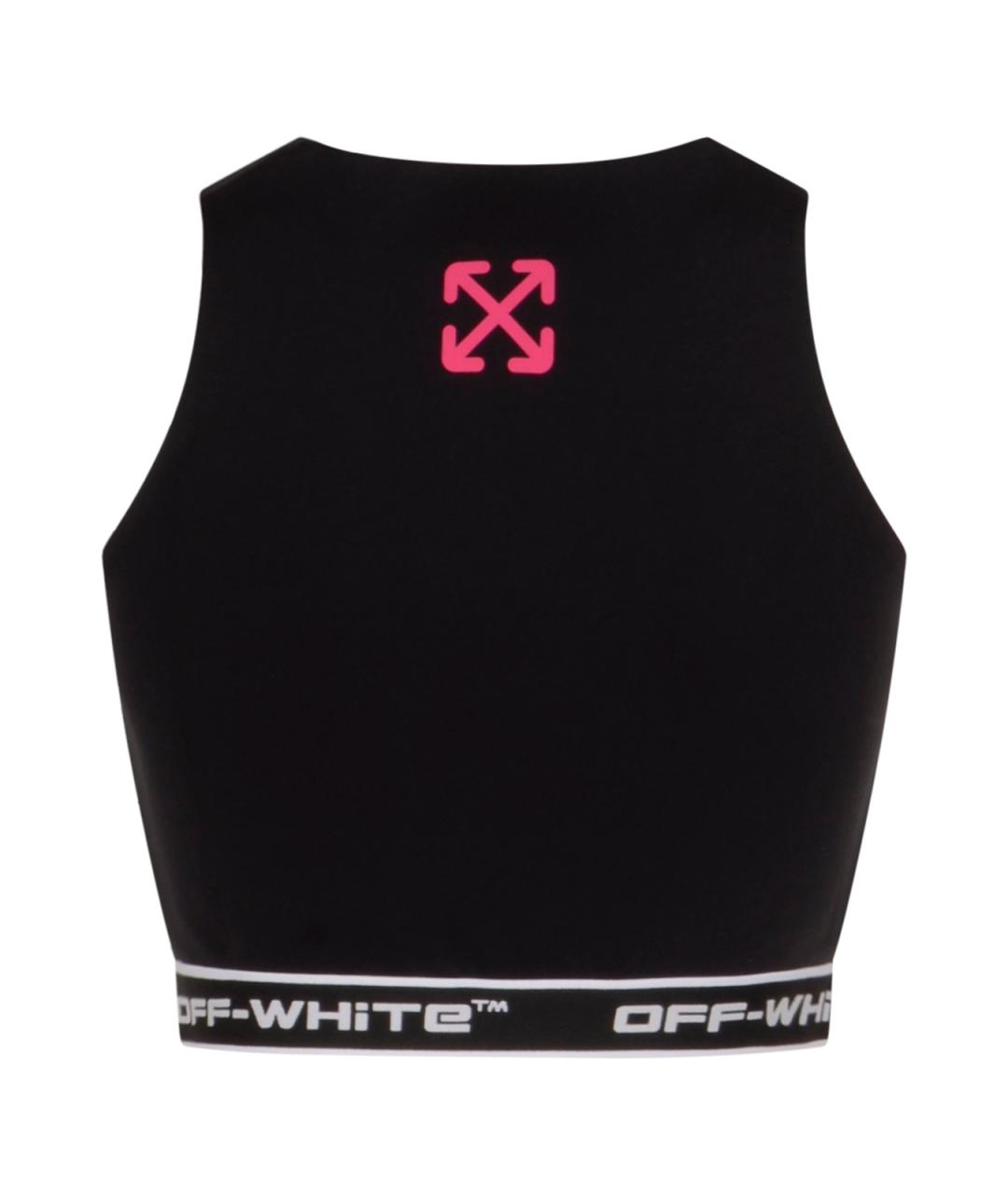 OFF-WHITE Черная полиамидовая майка, фото 2