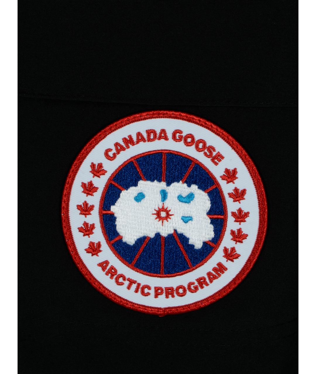 CANADA GOOSE Черная полиэстеровая куртка, фото 3