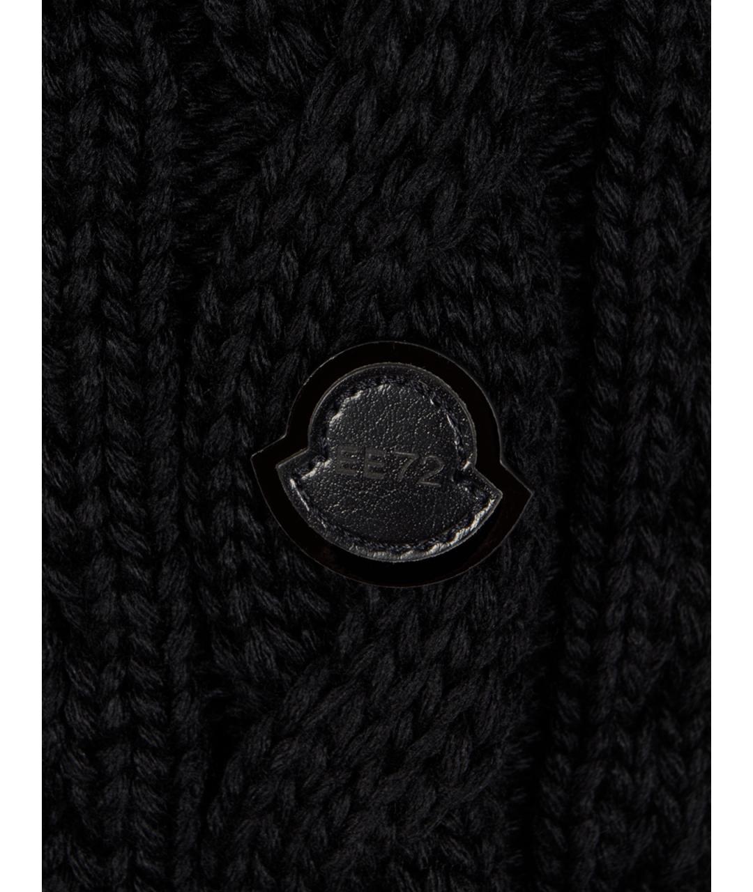 MONCLER Черный шерстяной джемпер / свитер, фото 3