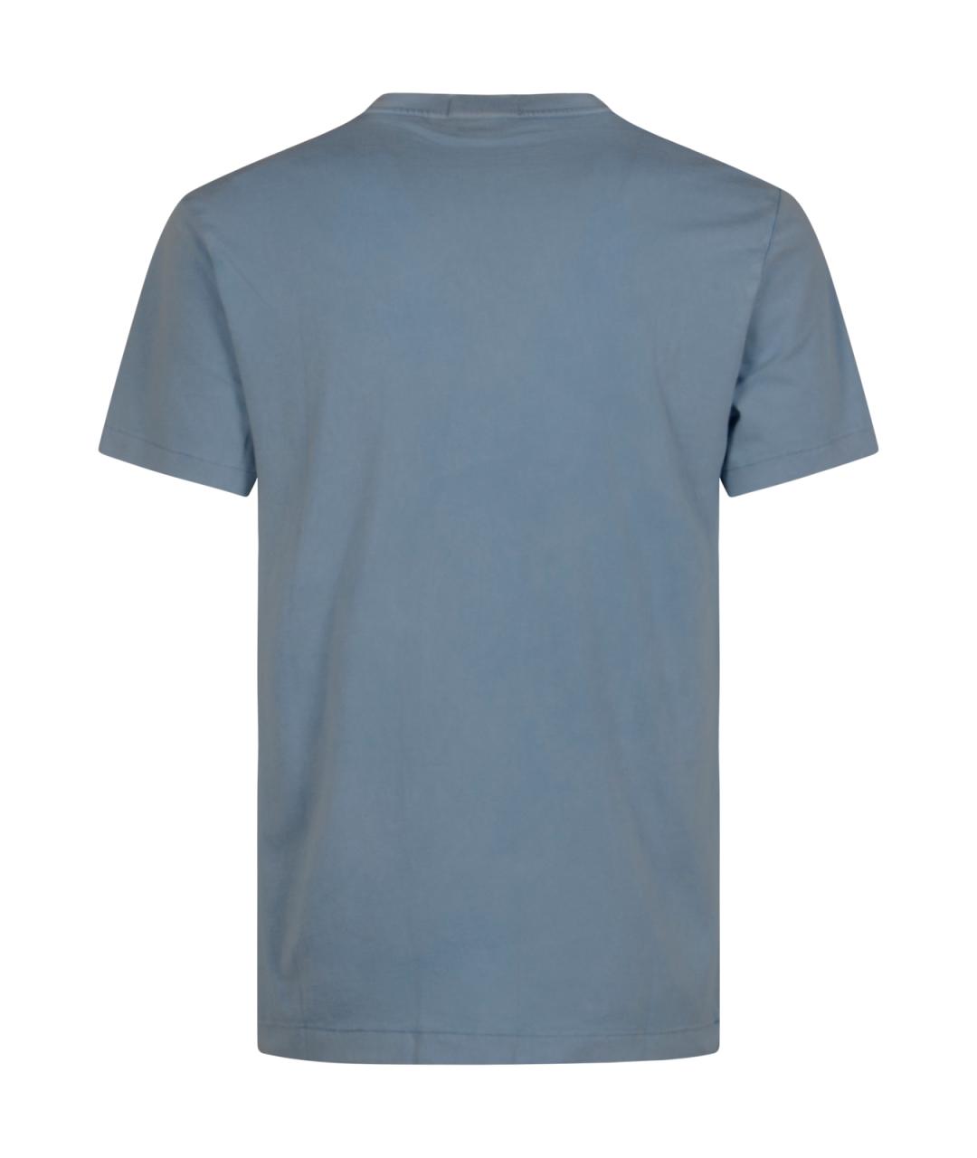 POLO RALPH LAUREN Синяя хлопковая футболка, фото 2