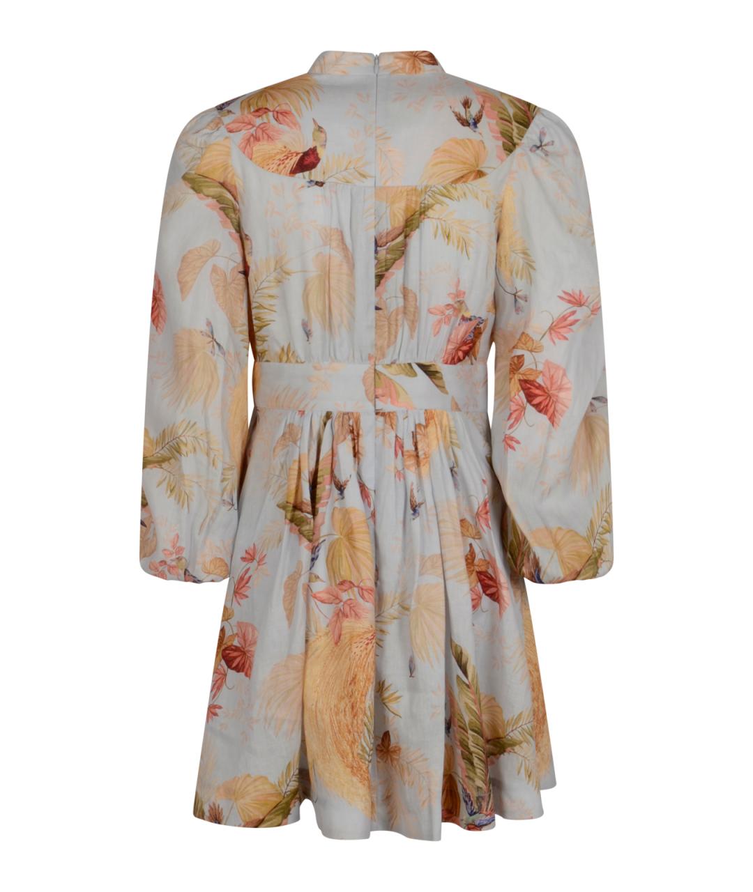 ZIMMERMANN Голубое льняное повседневное платье, фото 2