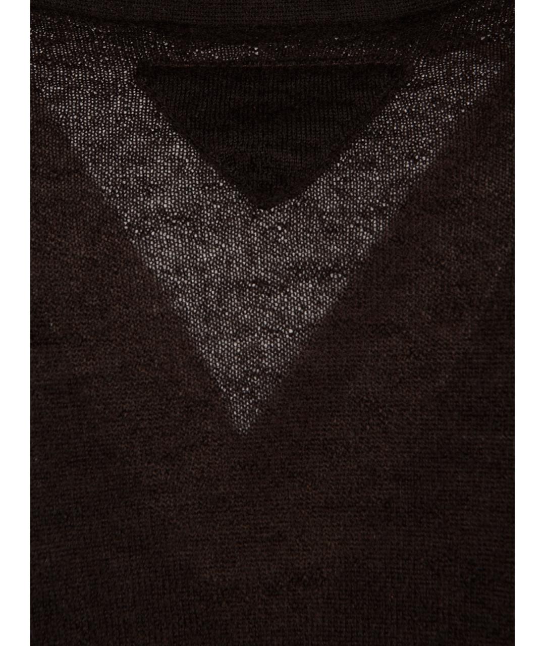 PRADA Коричневый шерстяной кардиган, фото 3