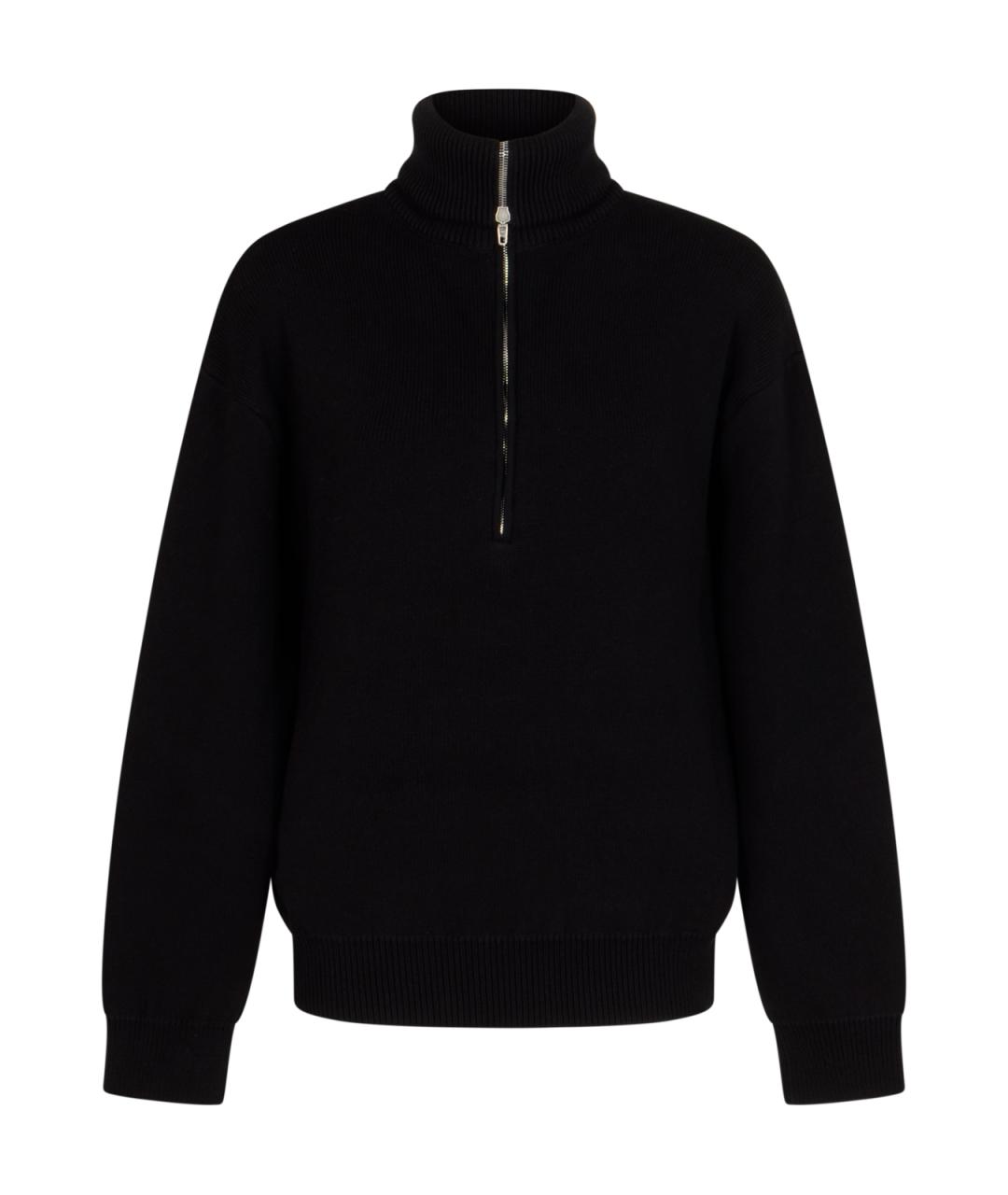 BALENCIAGA Черный хлопковый джемпер / свитер, фото 2