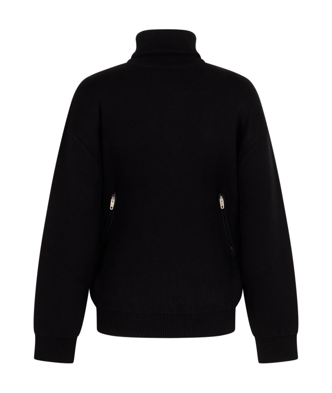 BALENCIAGA Черный хлопковый джемпер / свитер, фото 1