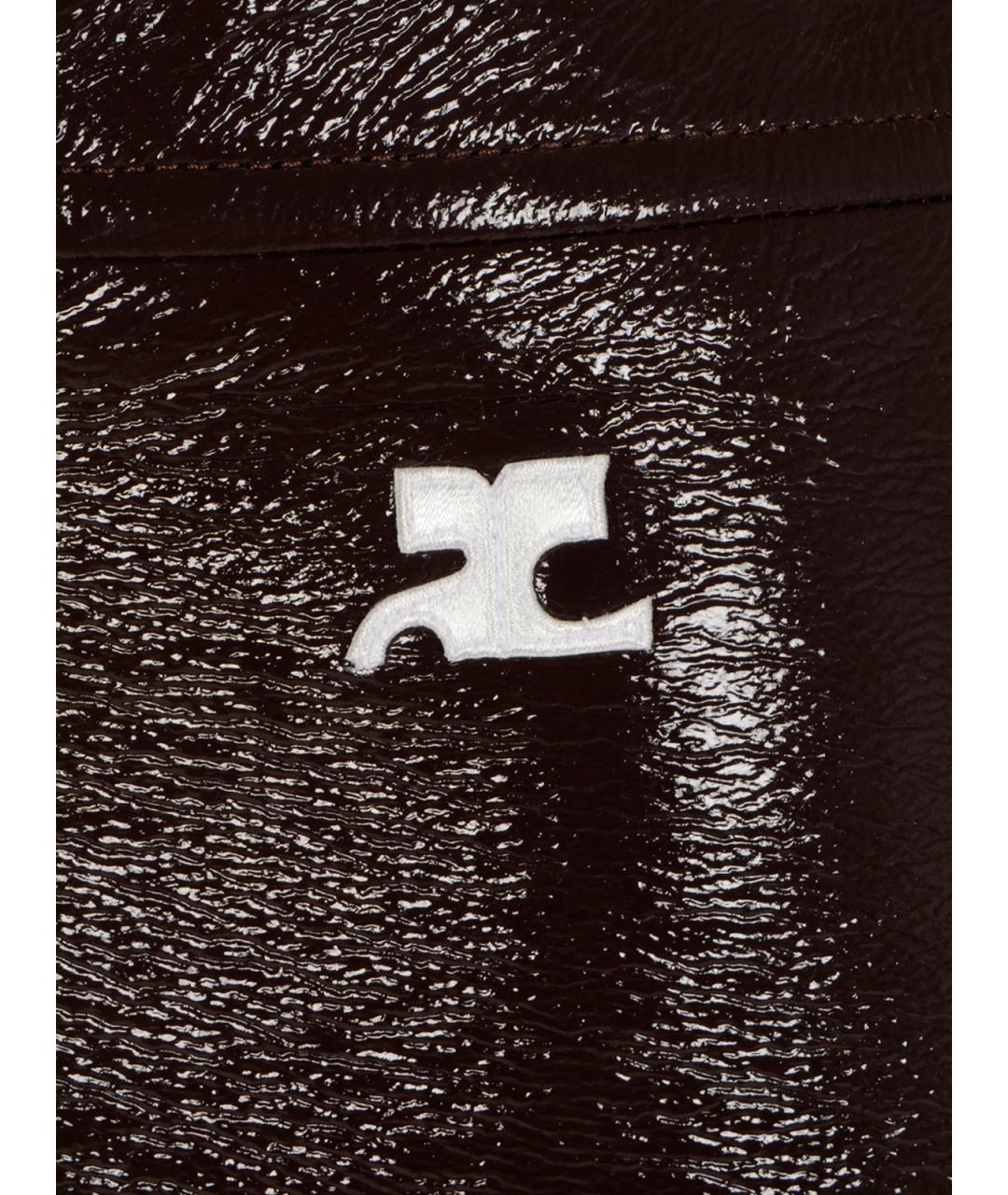 COURREGES Коричневая юбка мини, фото 3