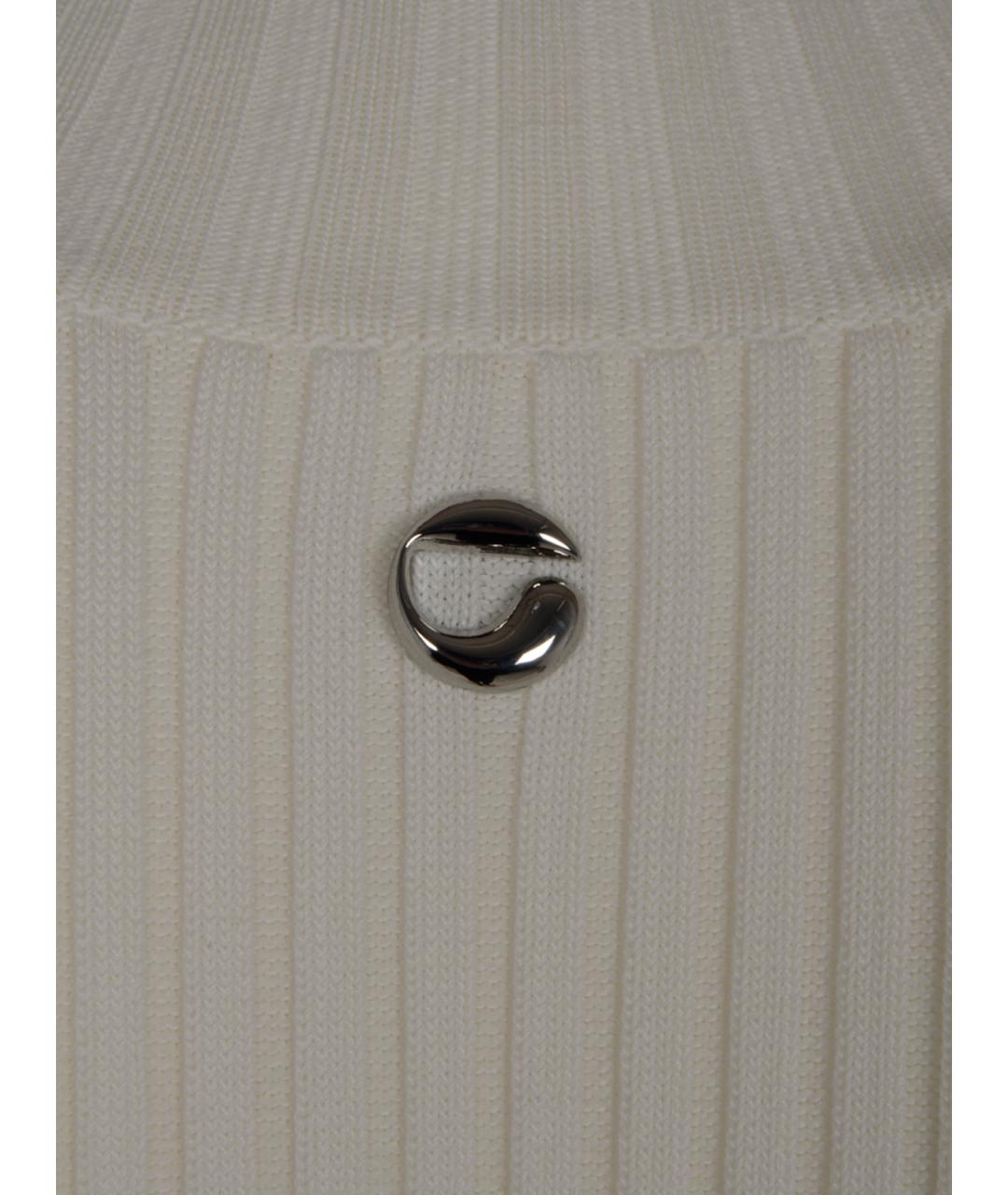 COPERNI Белое вискозное повседневное платье, фото 3