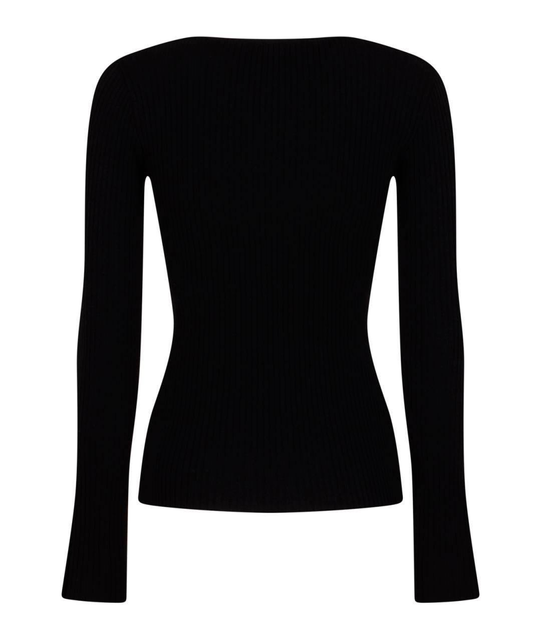 COURREGES Черный вискозный джемпер / свитер, фото 2