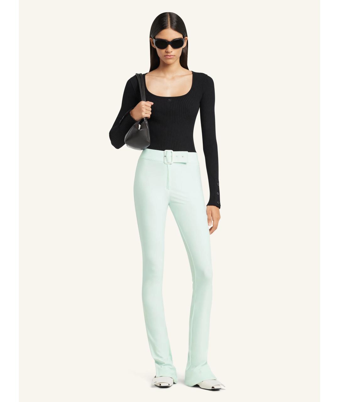 COURREGES Черный вискозный джемпер / свитер, фото 4