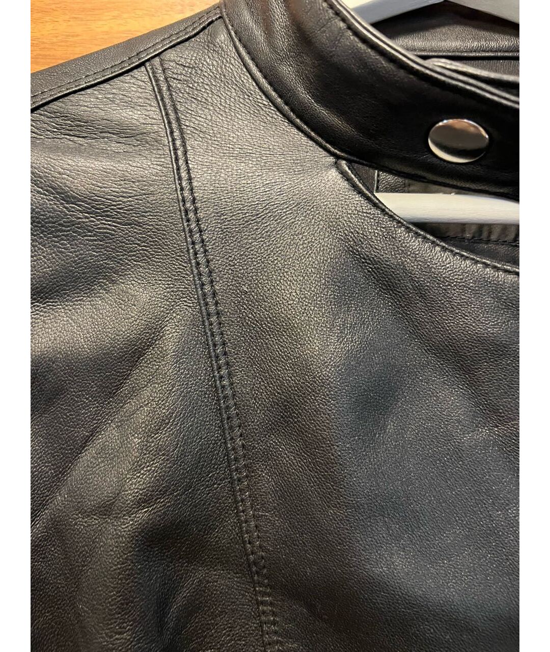 PINKO Черная кожаная куртка, фото 7