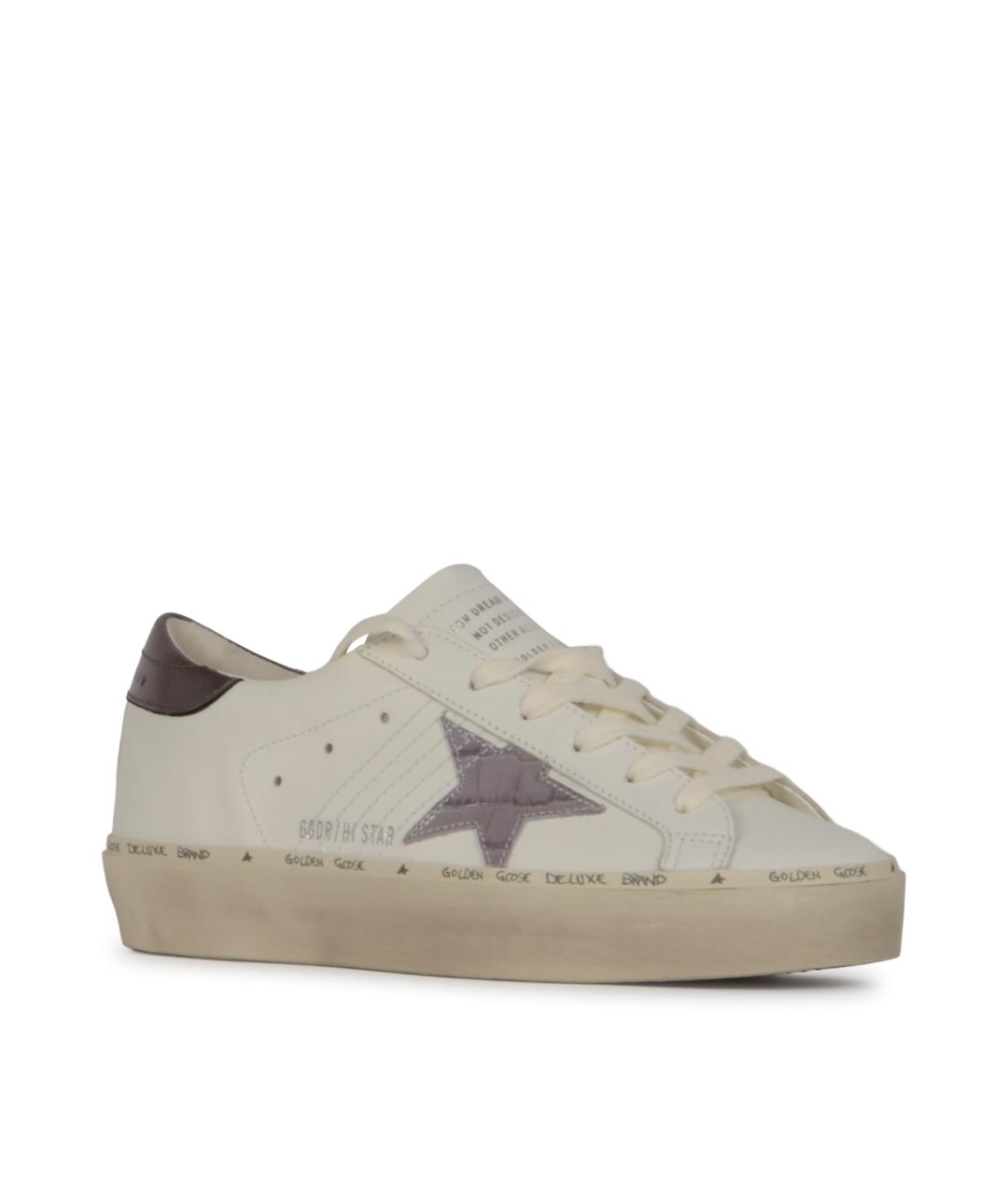 GOLDEN GOOSE DELUXE BRAND Белые кожаные кеды, фото 2