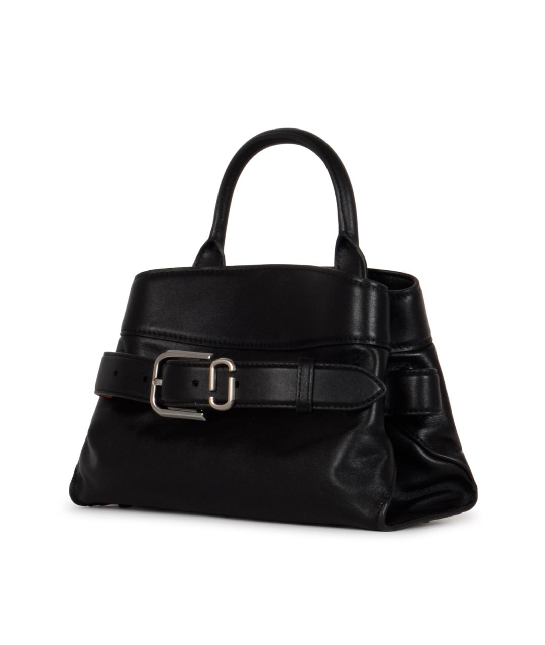 MARC JACOBS Черная кожаная сумка с короткими ручками, фото 2