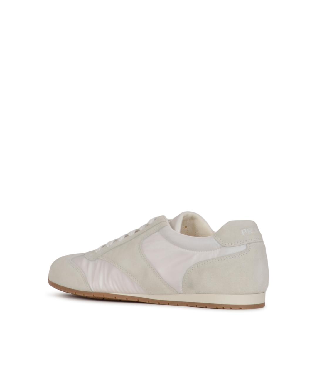 PRADA Белые низкие кроссовки / кеды, фото 3