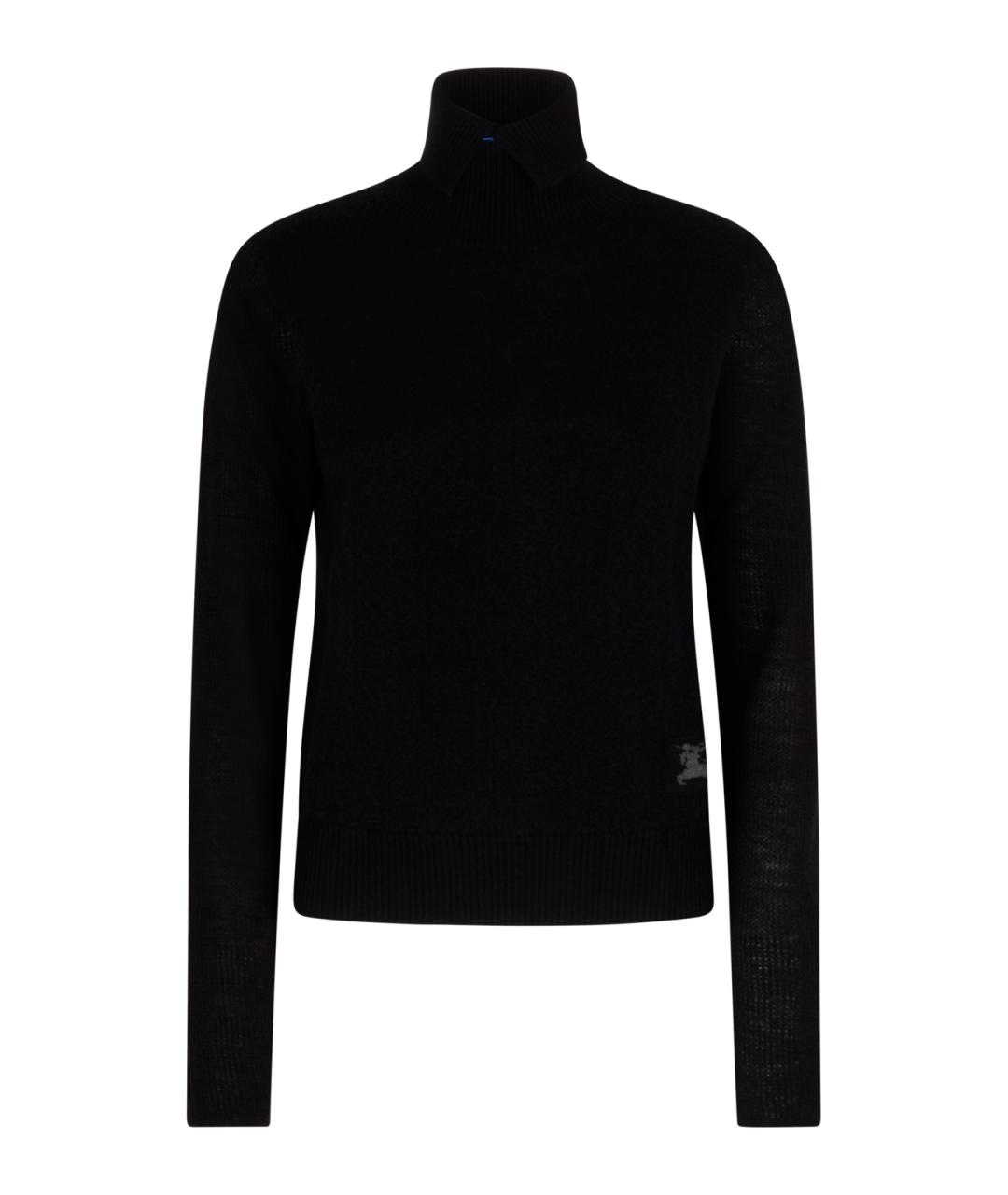 BURBERRY Черная шерстяная водолазка, фото 1
