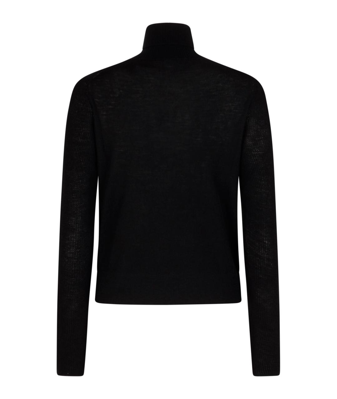 BURBERRY Черная шерстяная водолазка, фото 2