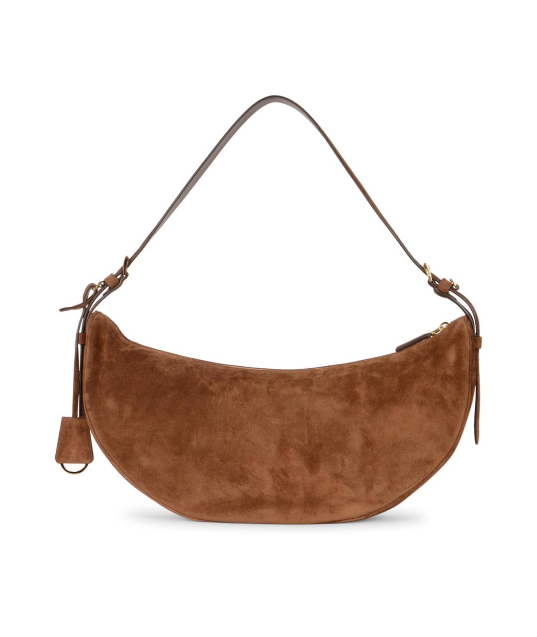 PRADA Коричневая замшевая сумка тоут, фото 3