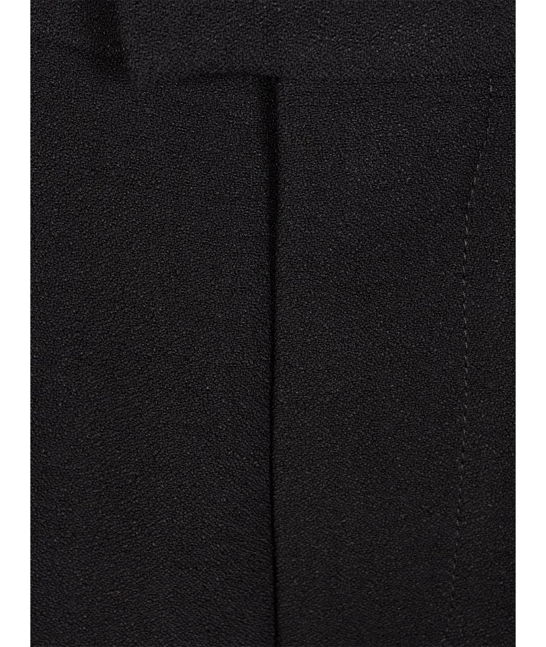 BALENCIAGA Черные хлопковые прямые брюки, фото 3