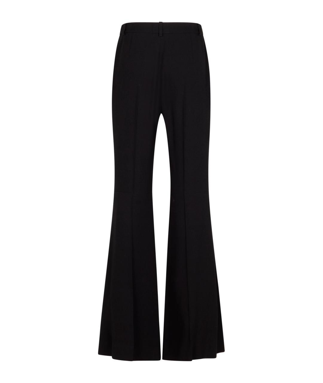 BALENCIAGA Черные хлопковые прямые брюки, фото 2