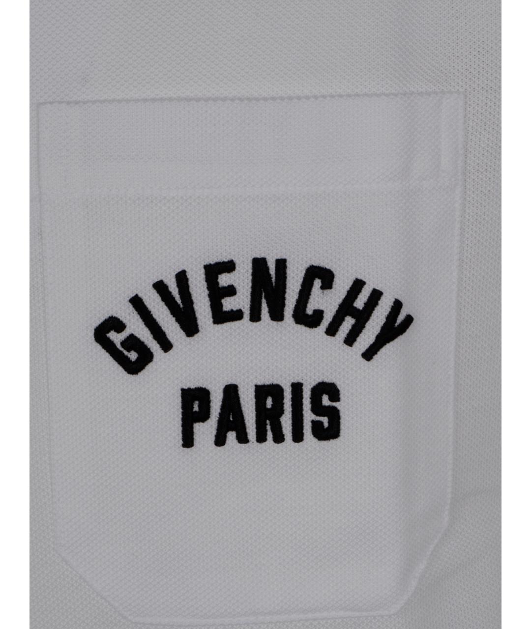 GIVENCHY Серое хлопковое поло с коротким рукавом, фото 3