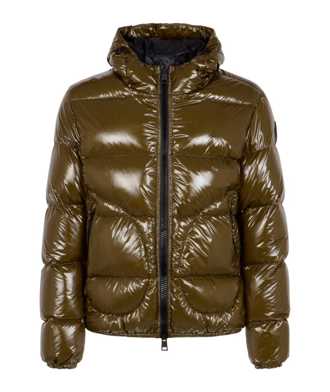 HERNO Хаки полиамидовый пуховик, фото 1