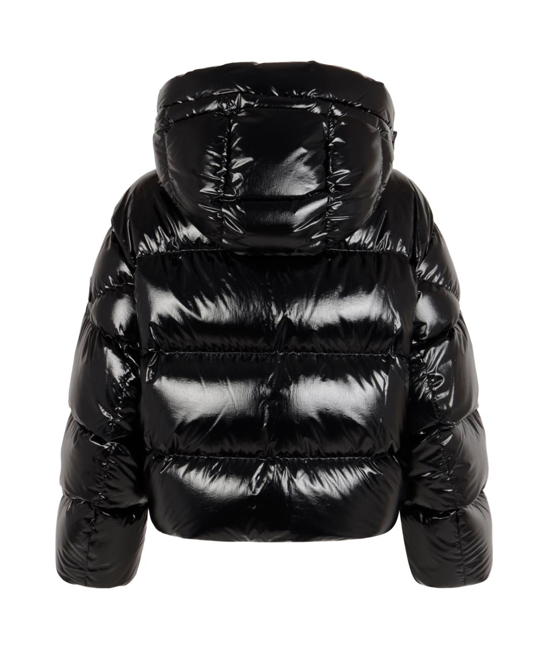 MONCLER Черный полиамидовый пуховик, фото 2