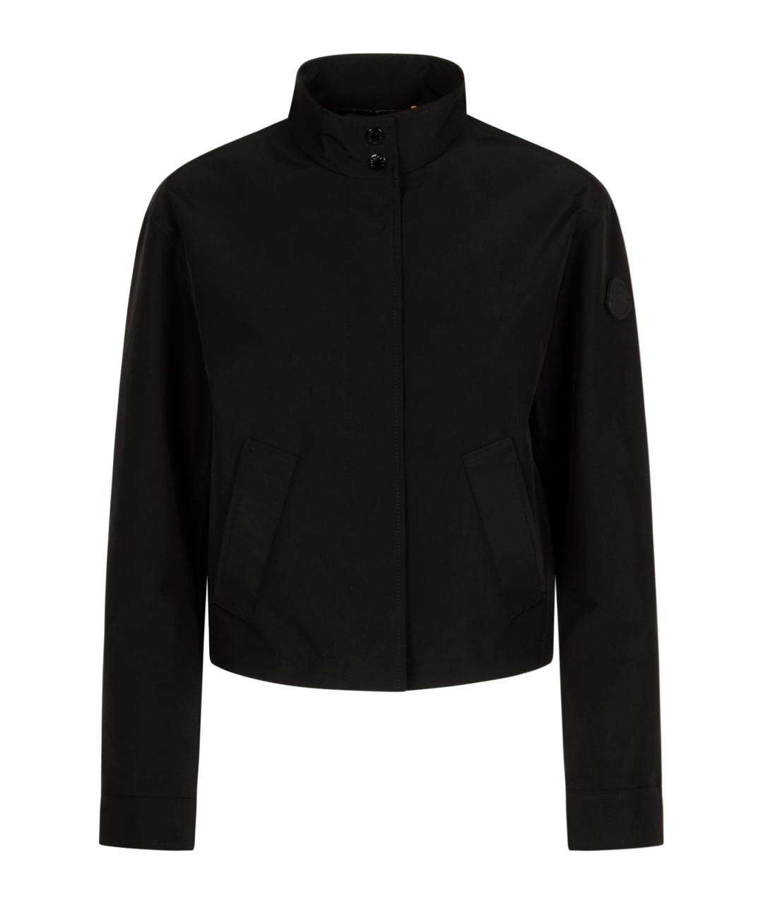 MONCLER Черная полиэстеровая куртка, фото 1