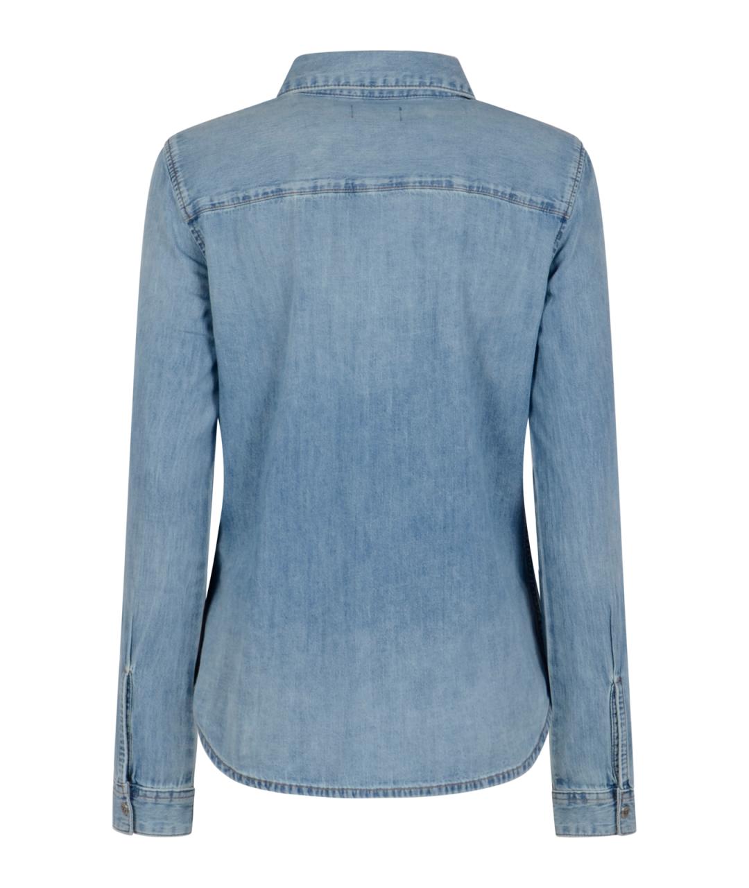 DIESEL Синяя хлопковая рубашка, фото 2