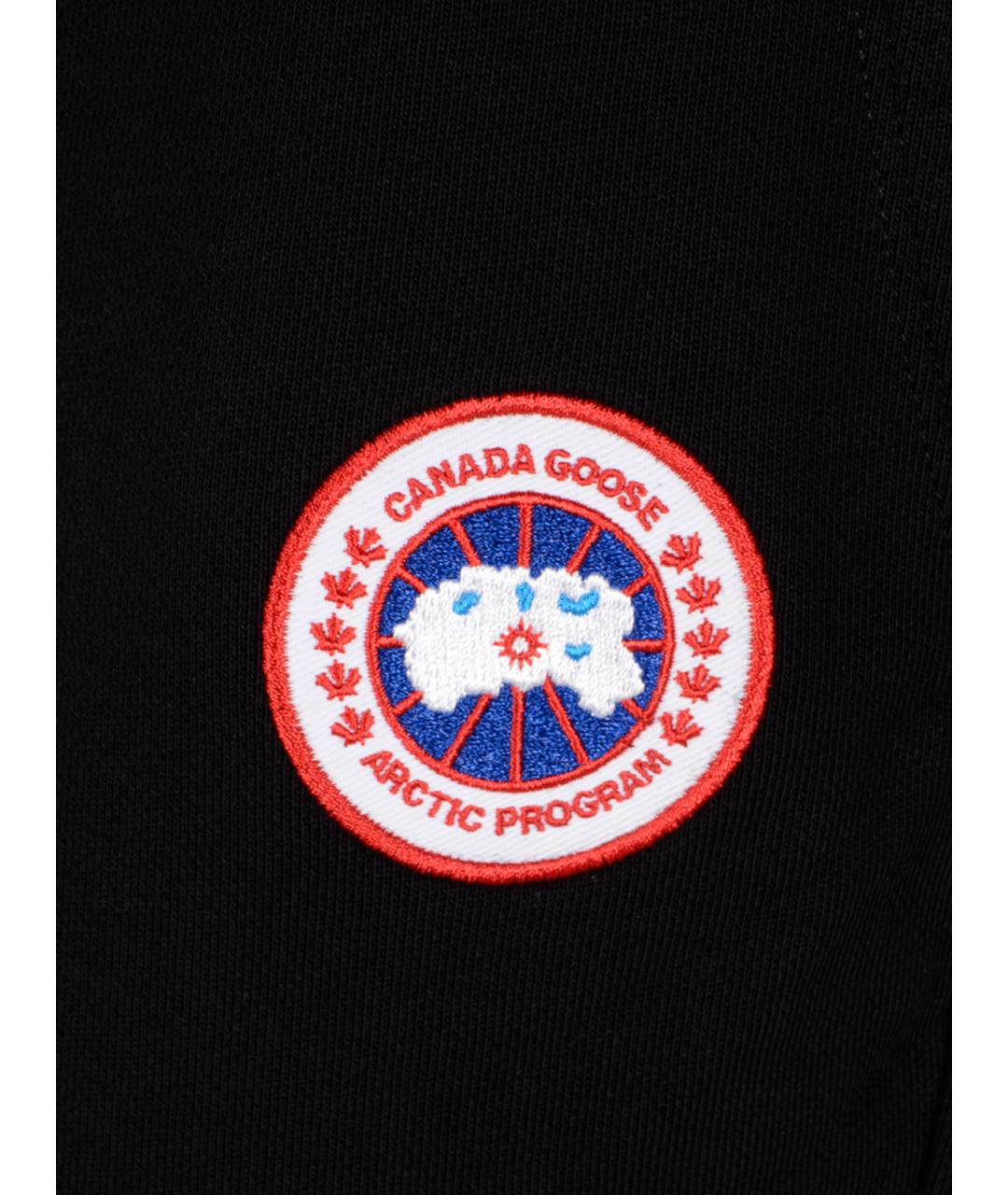 CANADA GOOSE Черные хлопковые повседневные брюки, фото 3