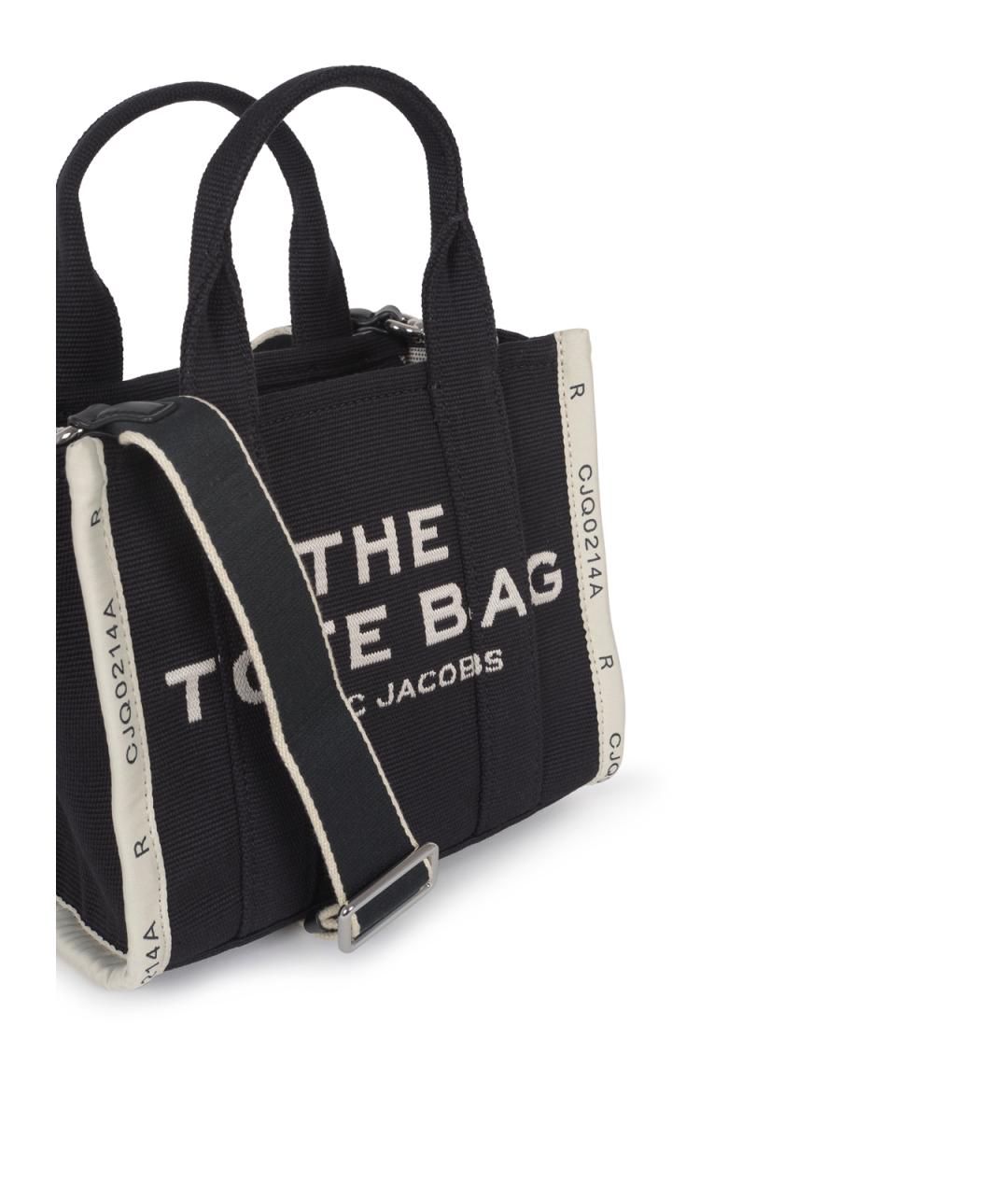 MARC JACOBS Черная тканевая сумка тоут, фото 4