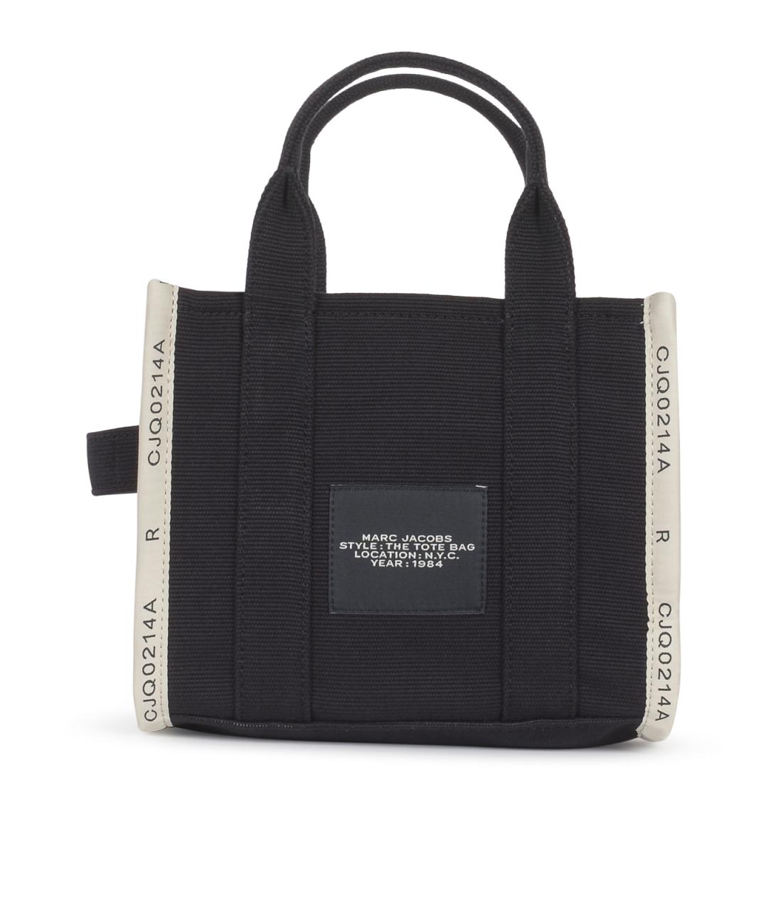 MARC JACOBS Черная тканевая сумка тоут, фото 3