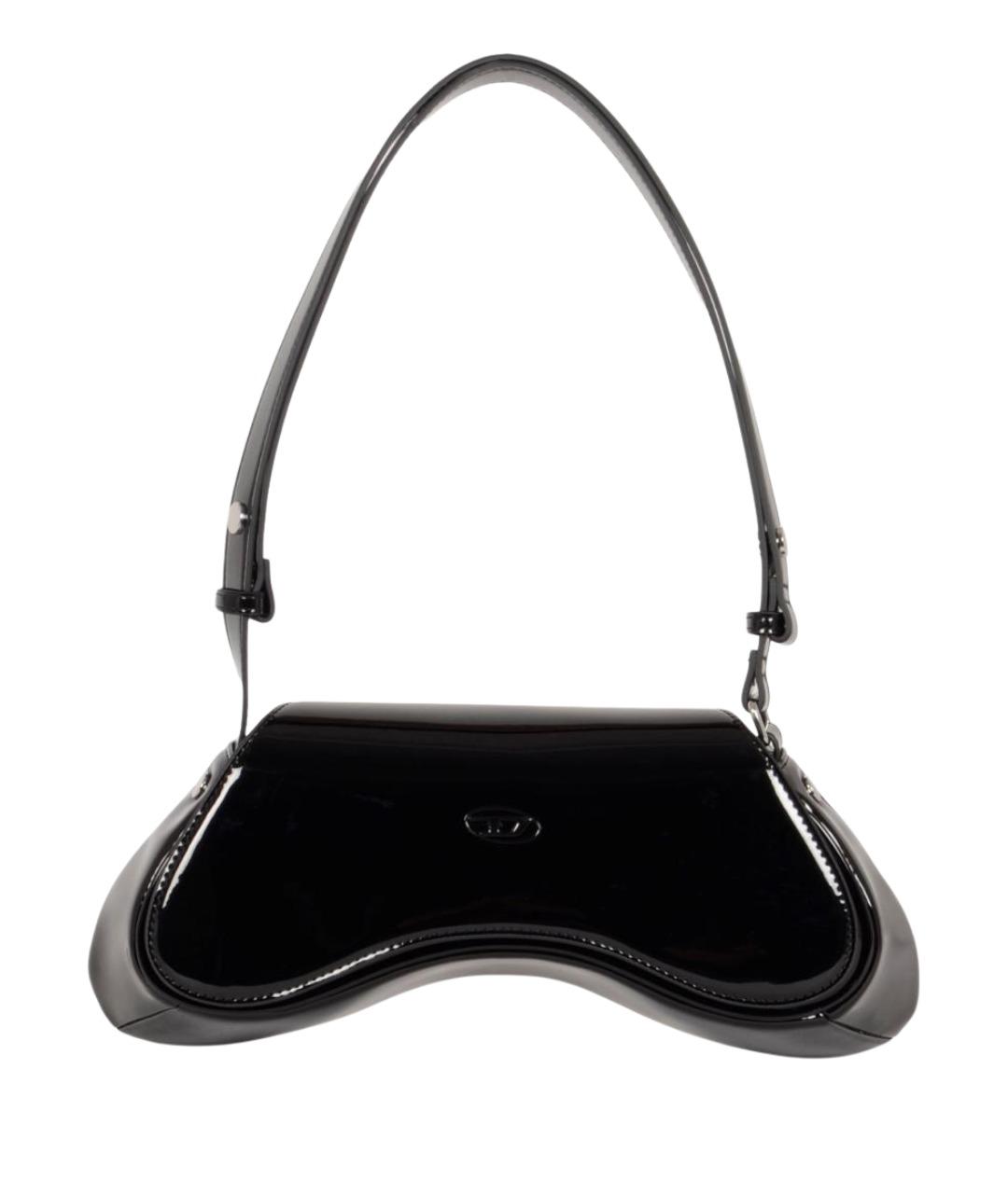 DIESEL Черная сумка через плечо из искусственной кожи, фото 1