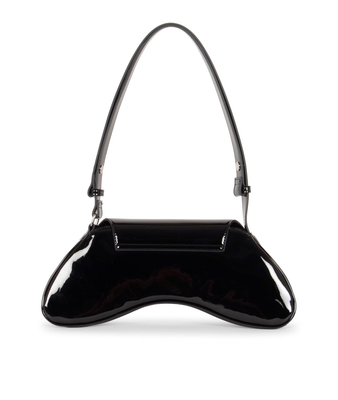 DIESEL Черная сумка через плечо из искусственной кожи, фото 3