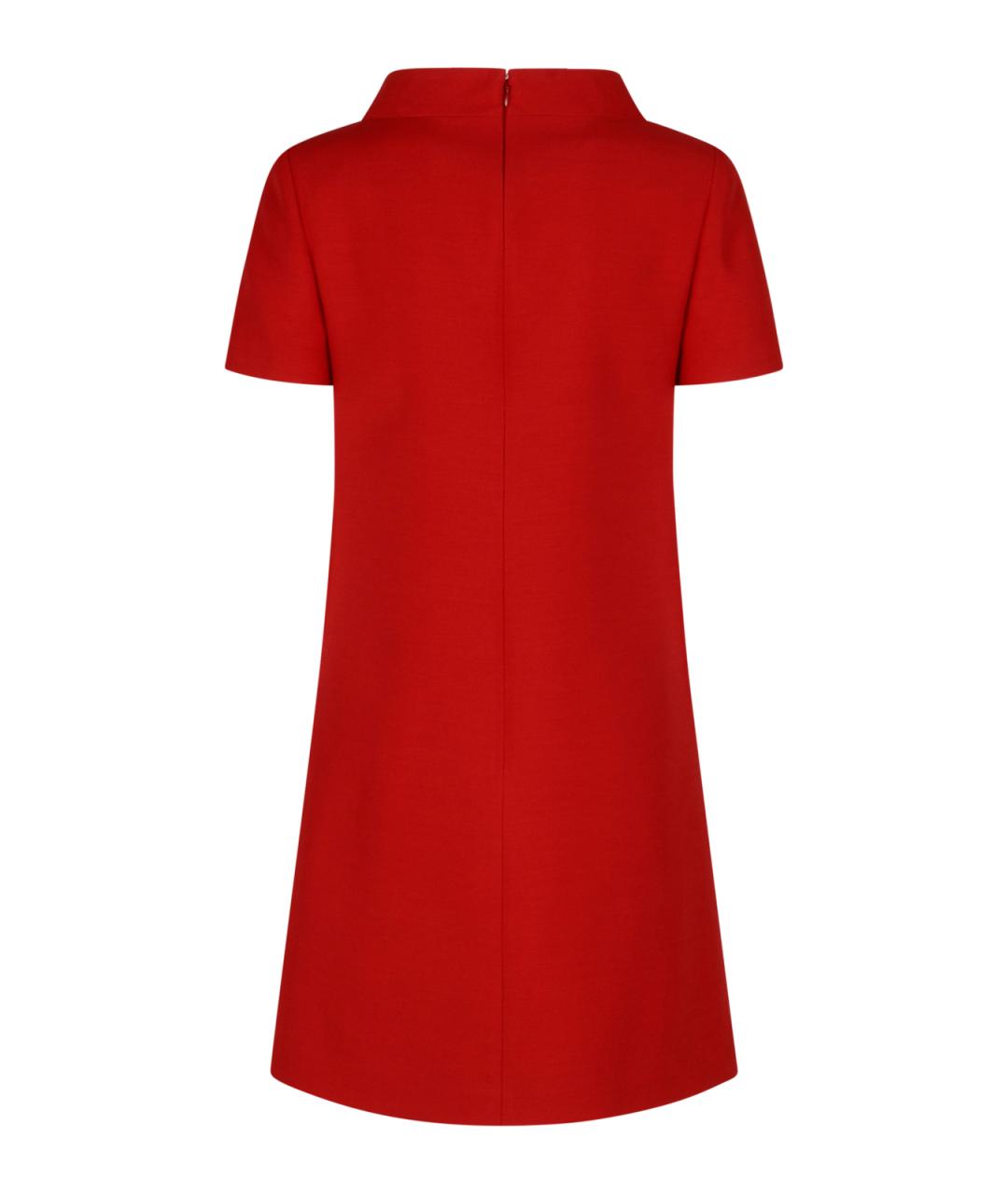 VALENTINO Красное шерстяное вечернее платье, фото 2