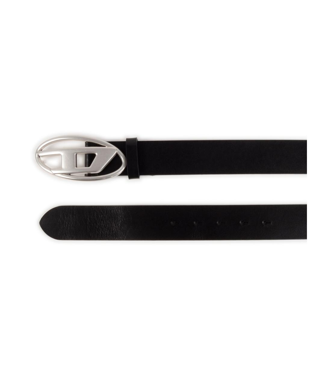 DIESEL Черный кожаный ремень, фото 2