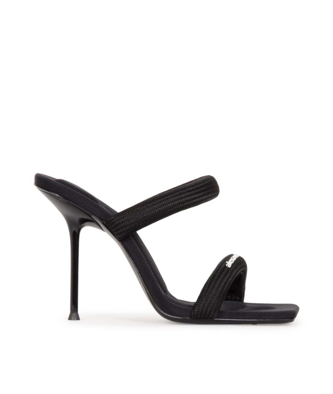 ALEXANDER WANG Черные кожаные босоножки, фото 1