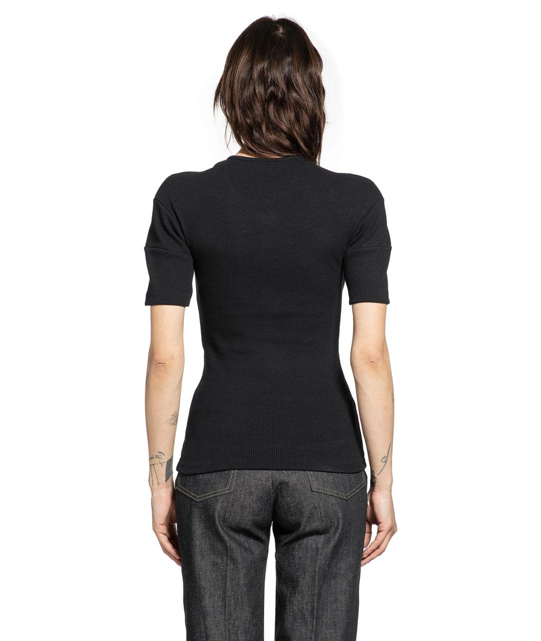 LEMAIRE Черная футболка, фото 5