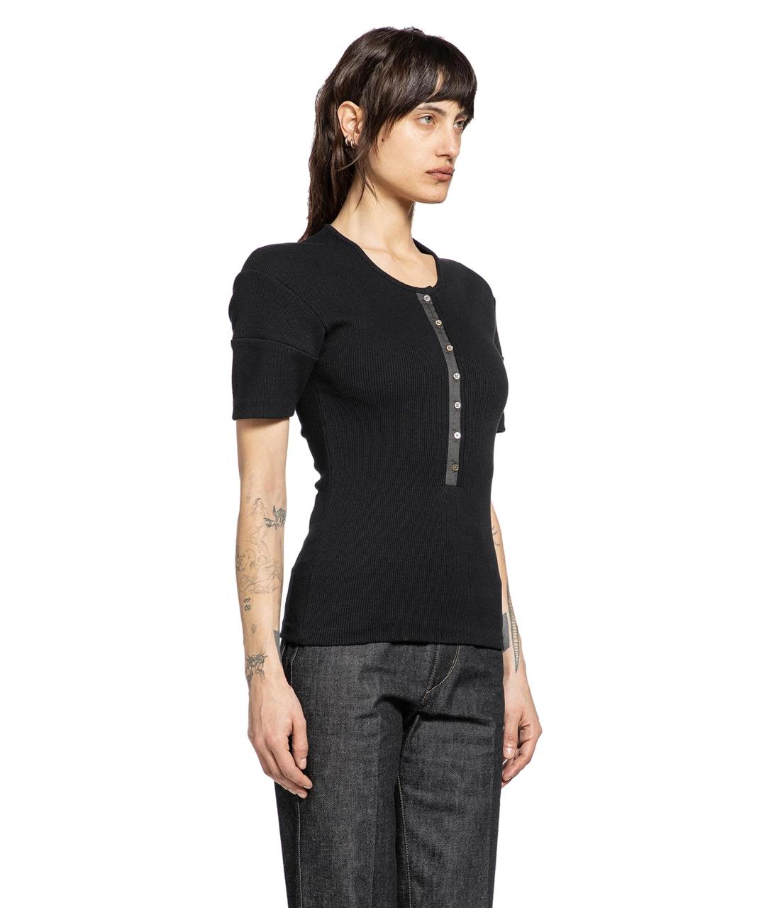 LEMAIRE Черная футболка, фото 6