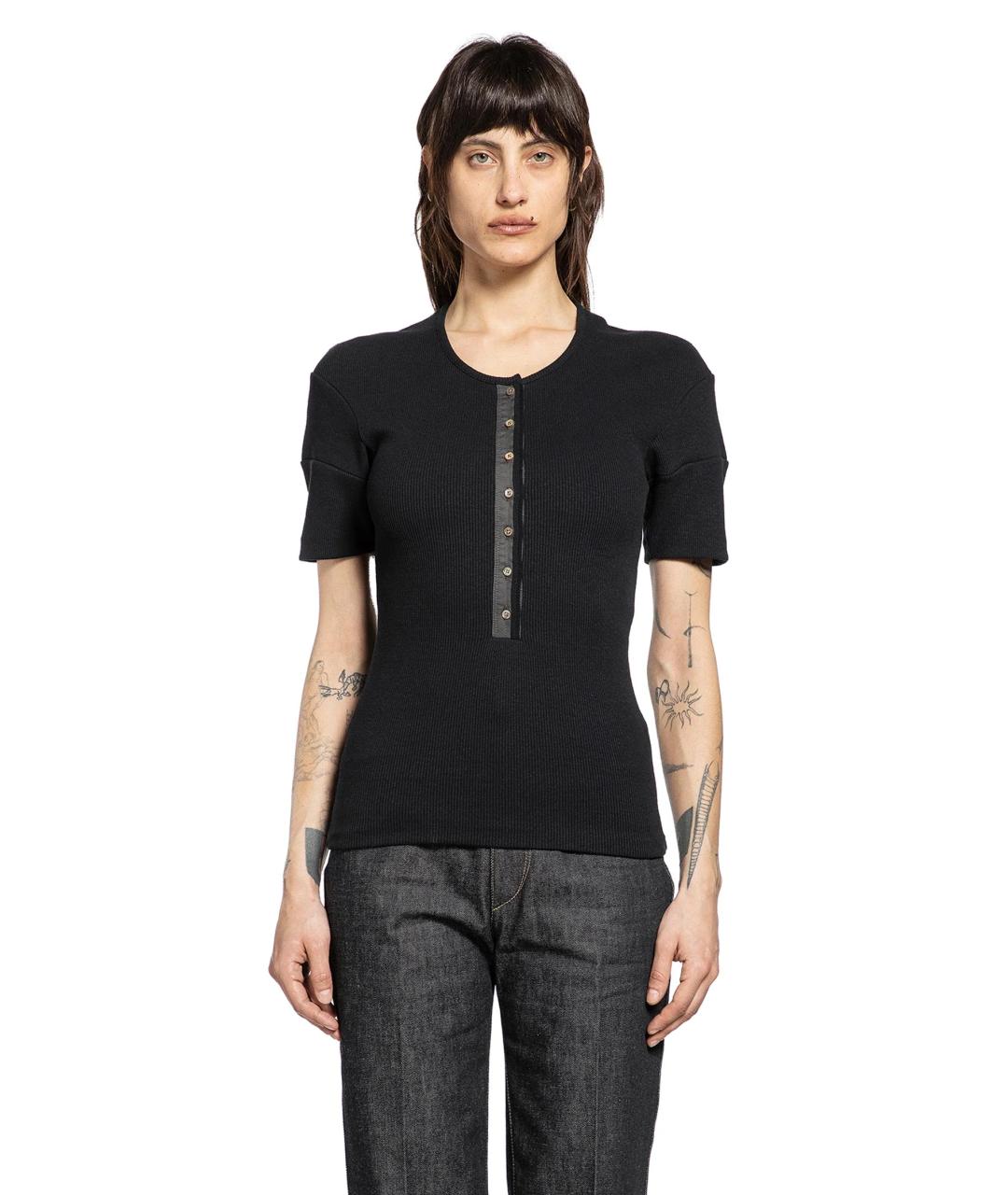 LEMAIRE Черная футболка, фото 4