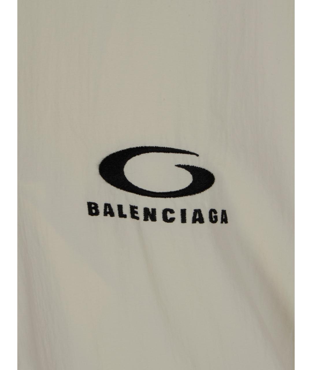 BALENCIAGA Бежевая полиэстеровая куртка, фото 3