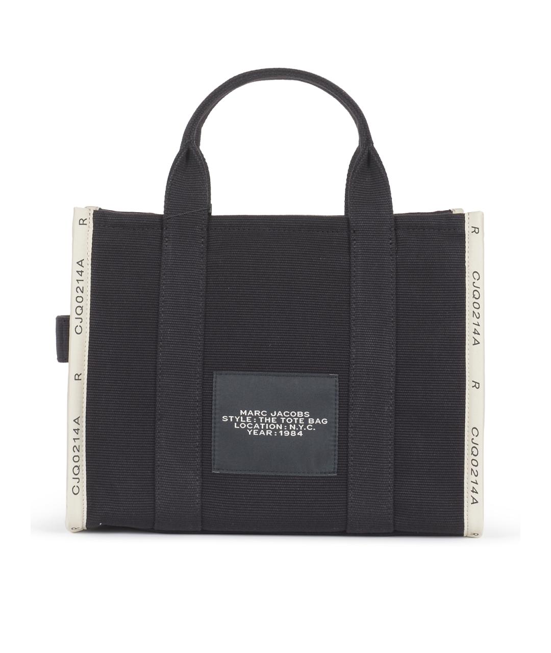 MARC JACOBS Черная тканевая сумка тоут, фото 3