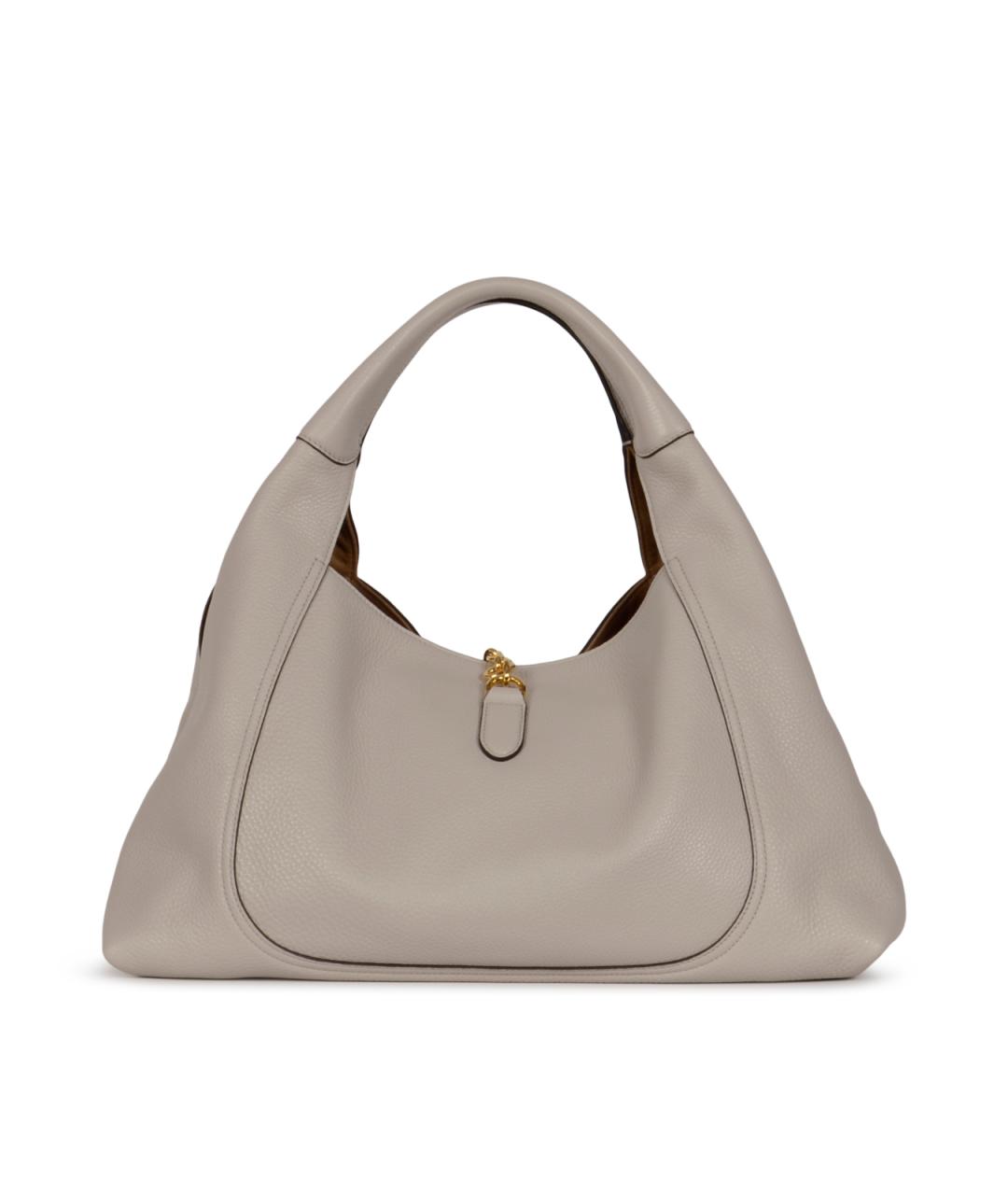 GUCCI Серая кожаная сумка через плечо, фото 3