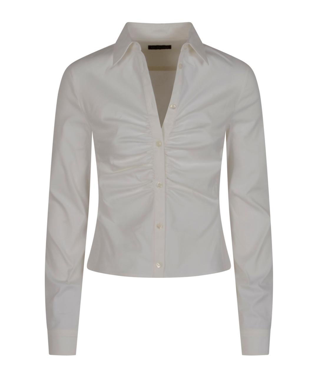 BALENCIAGA Белая хлопковая рубашка, фото 1